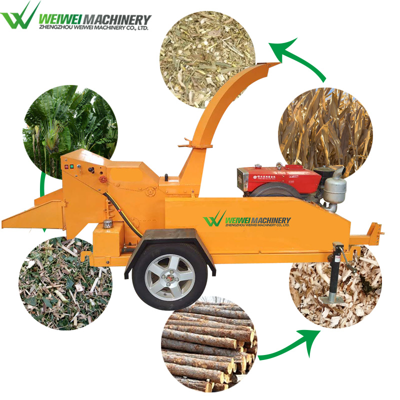Factory direct supply power and durability tree branch shredder machine