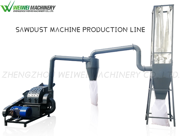 Weiwei sawdust production line multifunctional wood grinder sawmill