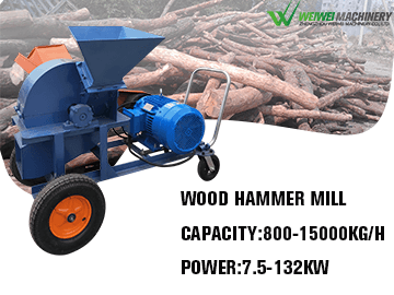 Weiwei MFJ 420 Wood Hammer Mill Machine
