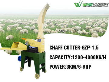9ZP-1.5 Grass Chopper Straw Cutter Capacity 1.5-4t/h