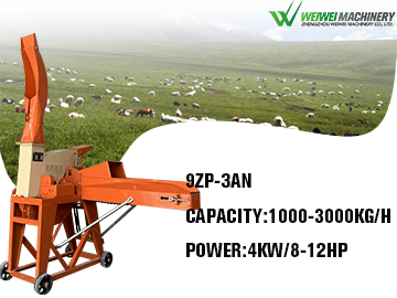 Weiwei Grass Grinder 9ZP-3 Automatic Feeding Type Feed Machines