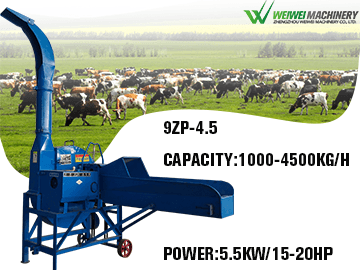 9ZP-4.5 Feed processing chaff cutter machine capacity 4.5t/h for silage shredder