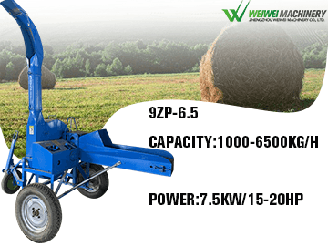 9ZP-6.5 Grass Grinder 6500kg/h Chaff Hay cutting Silage cutter