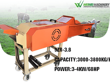 weiwei 3-6tph cattle sheep feed processing machines grass chopper for animals fe