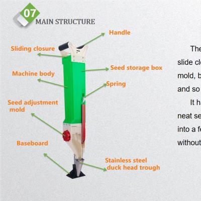 weiwei portable portable seeder, 2kg seeder, single mouth seeder