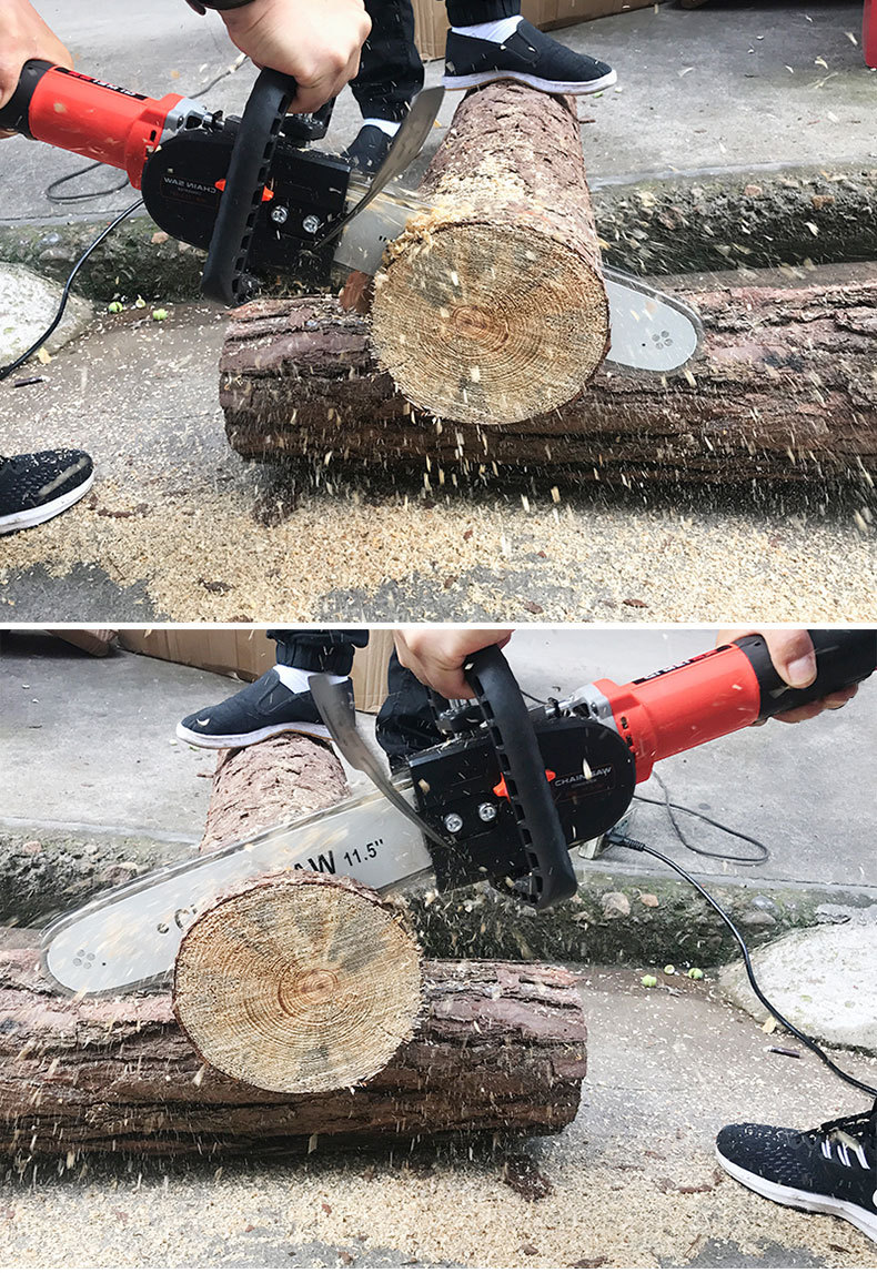 weiweiHousehold logging electric chain saw multi-purpose woodworking Angle grind