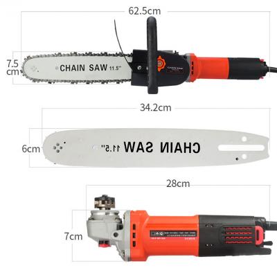 weiweiHousehold logging electric chain saw multi-purpose woodworking Angle grind