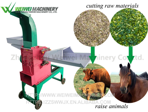 weiwei9ZF-400 series multifunctional grass and straw crusher, cattle, sheep and