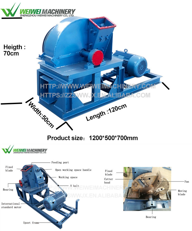 WeiweiMBJ-420 shaving machine, log chipper