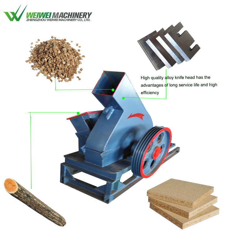 Weiwei MPJ-420 wood slicer, wood chipper, industrial wood chipper
