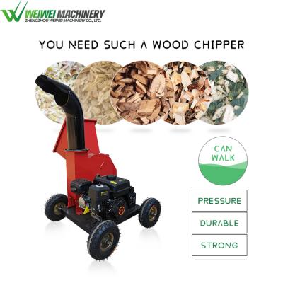 WeiweiSWC-400 mobile small home wood chipper, home garden wood chipper