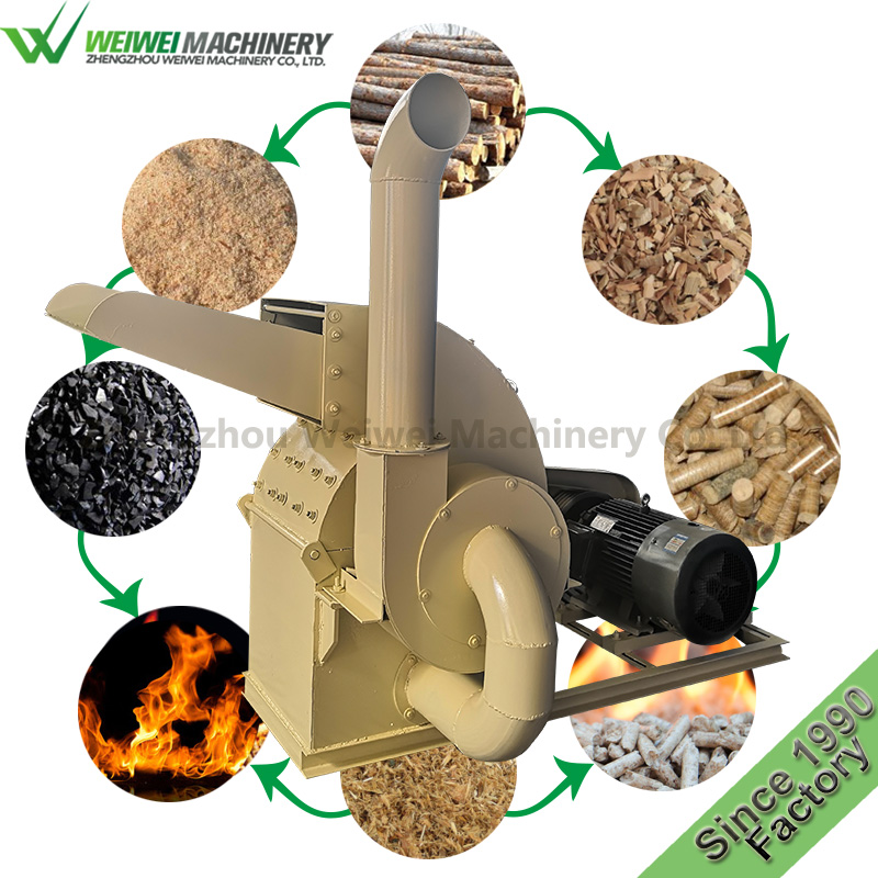 WeiweiDJM-420 sawdust machine, wood chipper, wood crusher