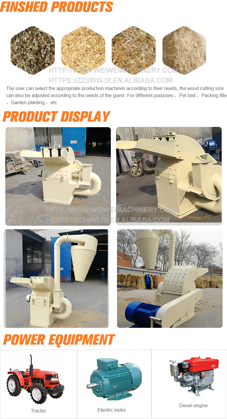 WeiweiDJM-420 sawdust machine, wood chipper, wood crusher