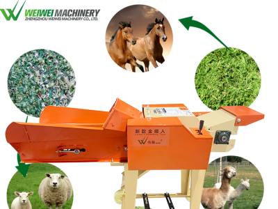 Weiwei chaff cutter machine feeding  animal hay and straw cow grass chopper-1 10t/h for farm