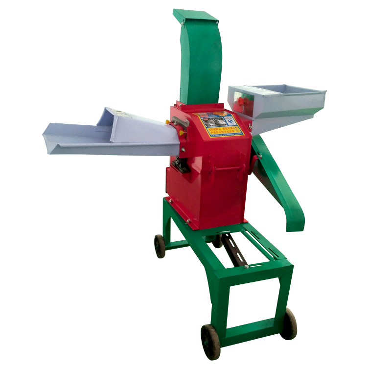 Portable Farm Grass Straw Crusher with Wheels for Animal Feed Making
