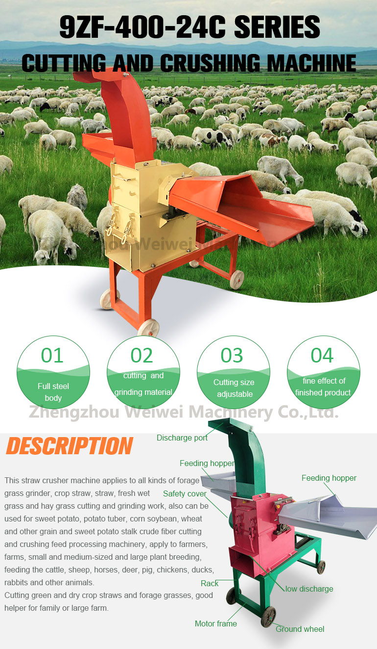 Sheep farm chaff cutter