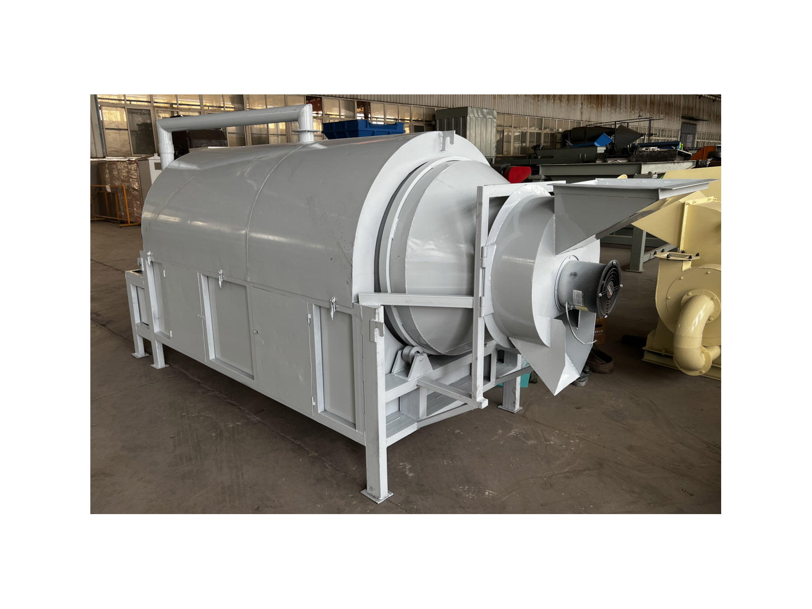 One of the heat sources for the roller dryer biomass pellet furnace