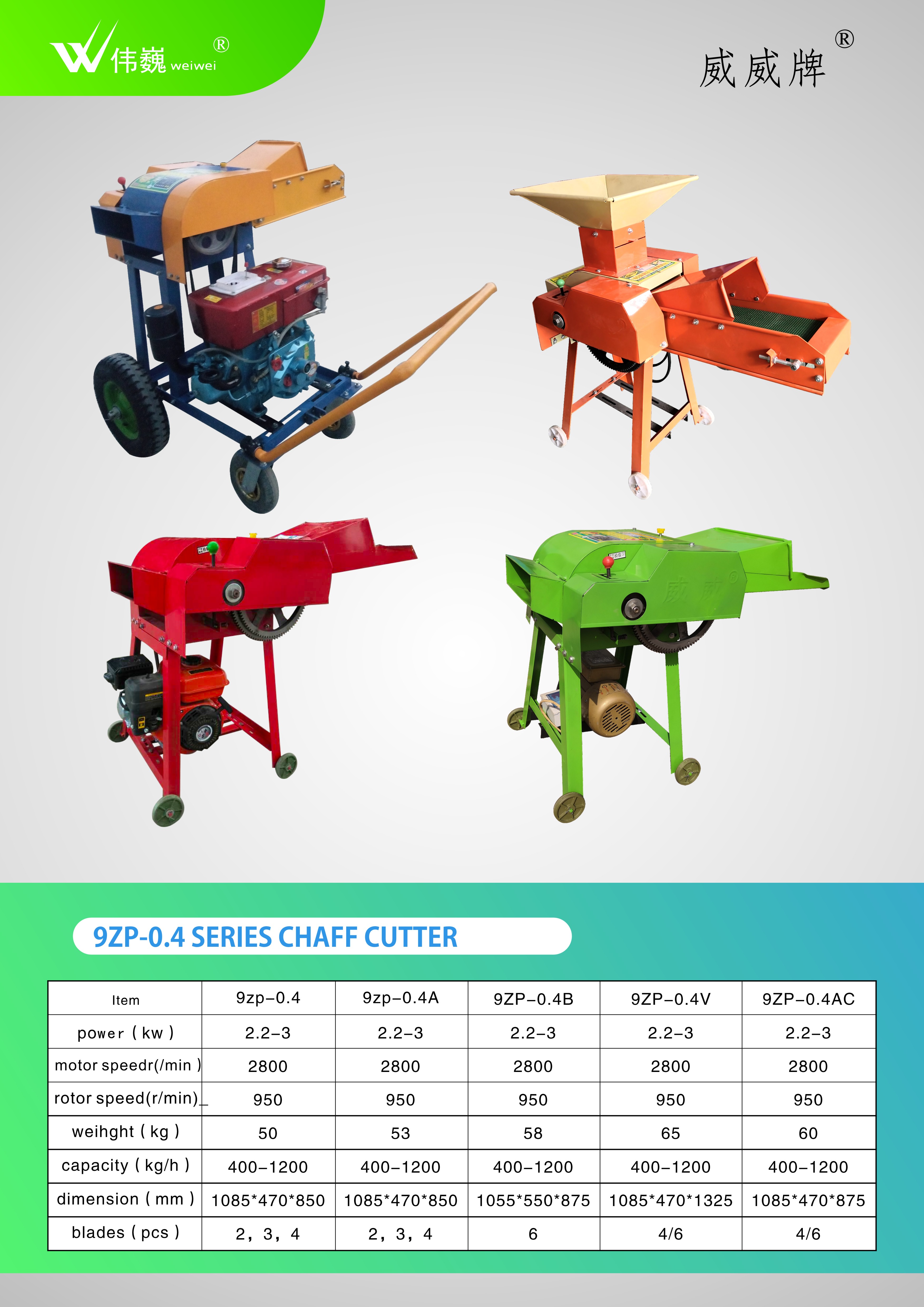 feed machinery chaff cutter