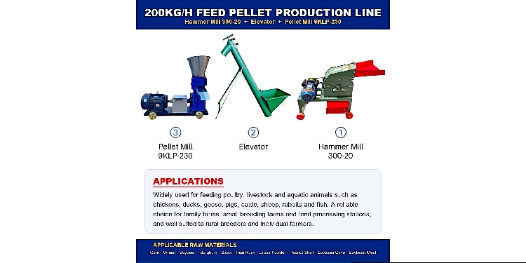 Animal feed pellet line