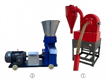 WEIWEI 9KLP-230 300kg/h Small Feed Set | 300 Suction Mill + 230 Pellet Mill
