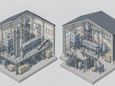 Weiwei Machinery Feed Pellet Line Workshop Layout Guide: Raise the Workshop on a Steel Frame or Sink a Pit When Height Is Limited