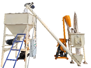 WEIWEI 780-30 Ultra Fine Crusher + 300 Mixer + 200kg/h Gearbox Feed Pellet Line