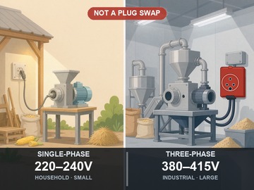 Don't fall for scams when buying agricultural machinery! How to choose between single-phase and three-phase electricity?