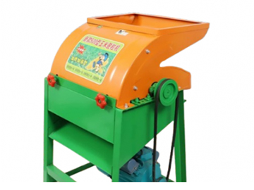Corn vertical peeling and sheller